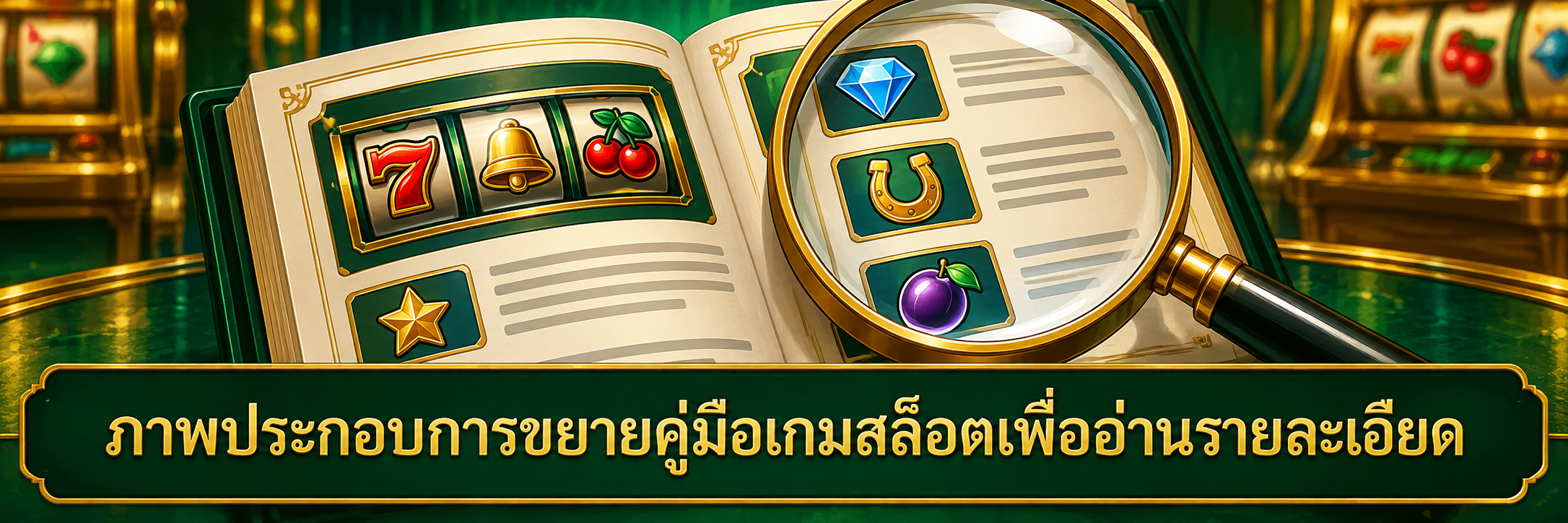 ภาพประกอบการขยายคู่มือเกมสล็อตเพื่ออ่านรายละเอียด